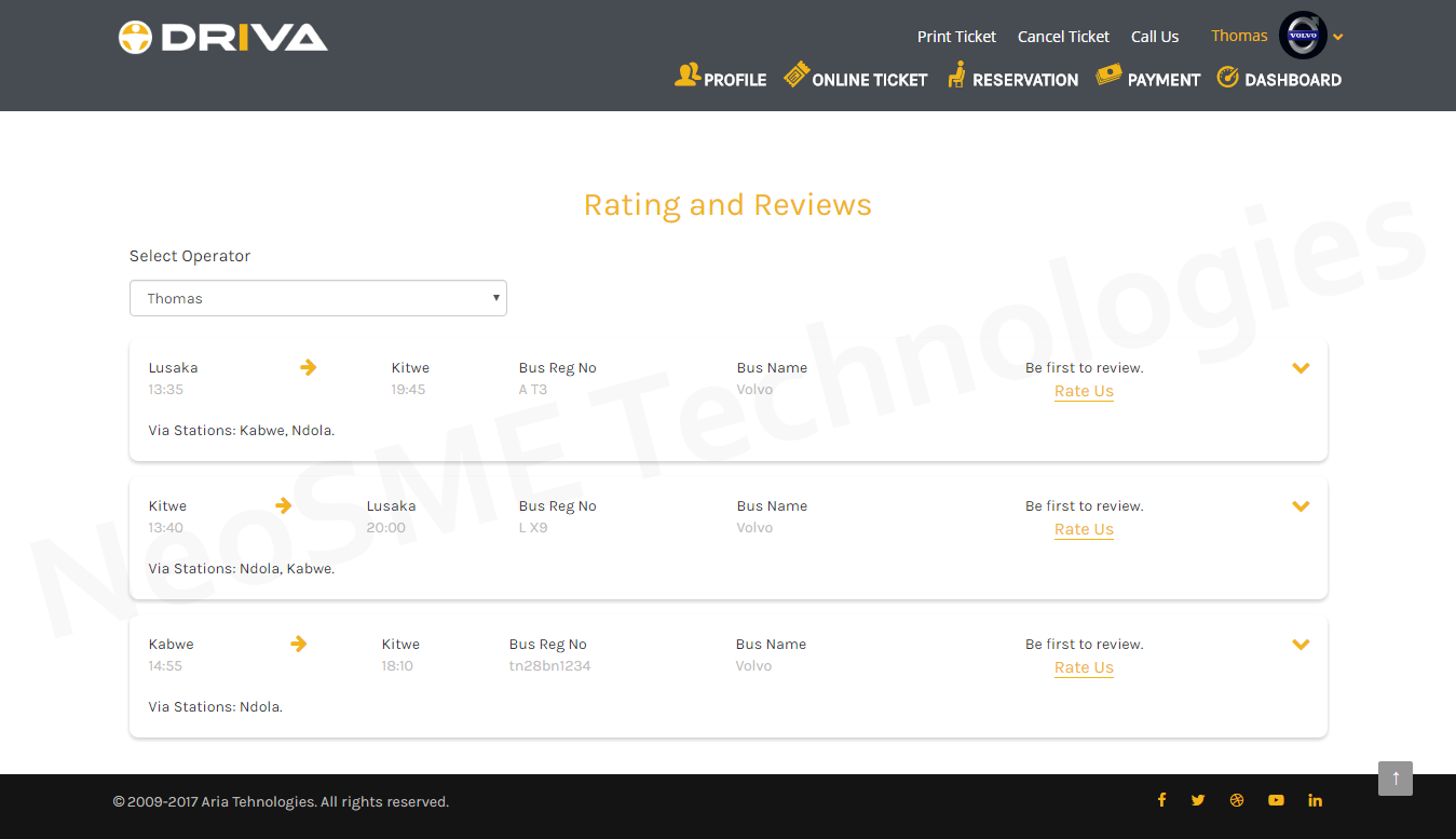 Ratings & Review management