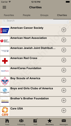 Groups and Charities