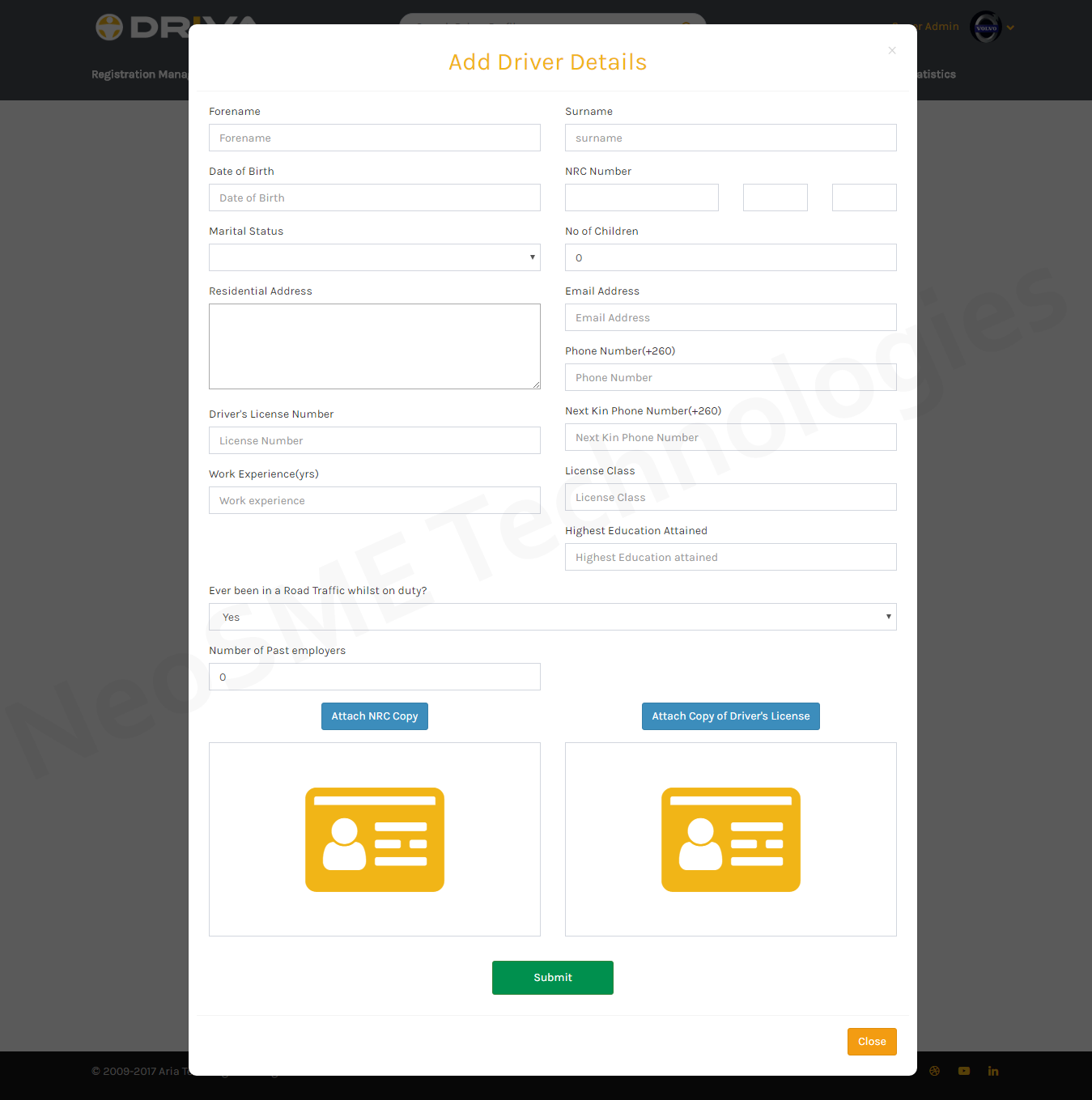 Adding new Driver database